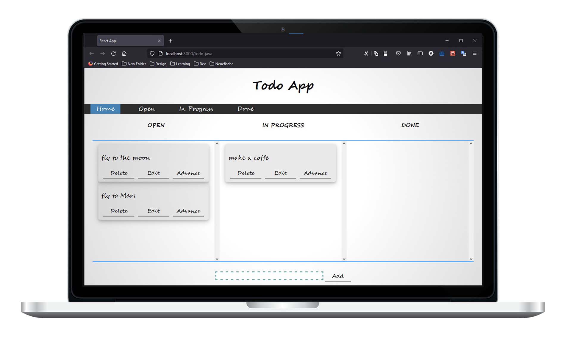 Todo-App-Java Screenshot
